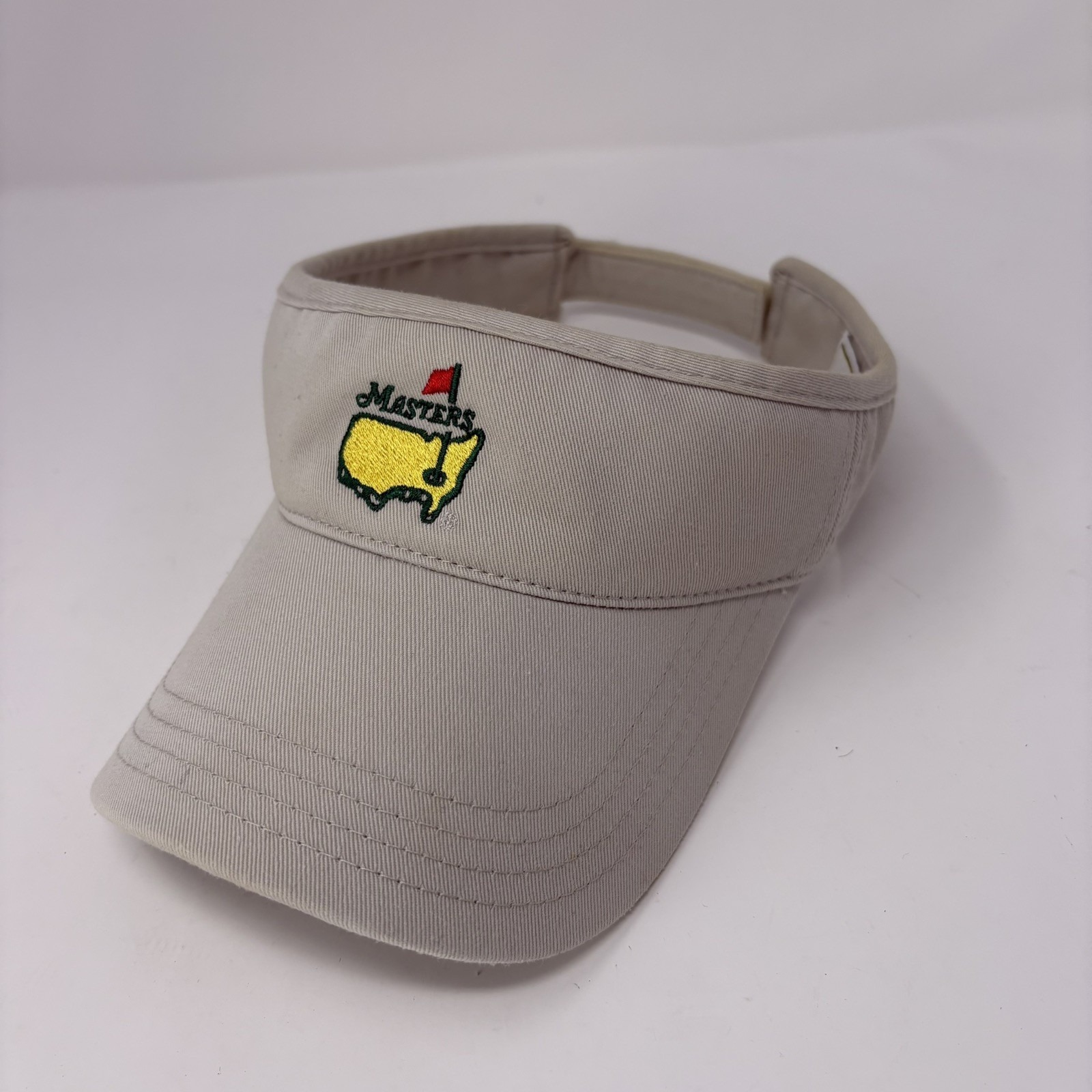 Masters Golf Visor Hat Cap Adjustable Back Strap Beige American Needle Pga Masters Golf Visor Hat Cap Adjustable Back Strap Beige American Needle Pga